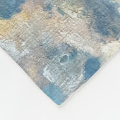 Claude Monet - Het strand bij Etretat Fleece Deken (Hoek)