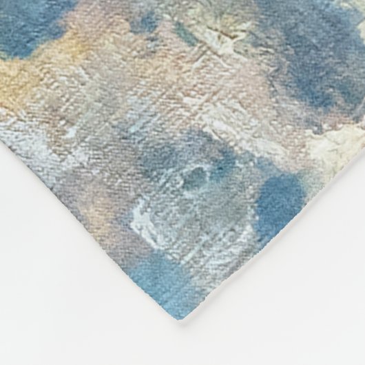 Claude Monet - Het strand bij Etretat Fleece Deken (Hoek)