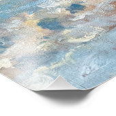 Claude Monet - Het strand bij Etretat Foto Afdruk (Hoek)