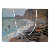 Claude Monet - Het strand bij Etretat Groot Cadeauzakje (Achterkant)