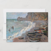 Claude Monet - Het strand bij Etretat Kaart (Voorkant)