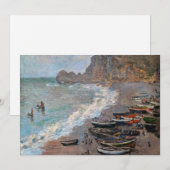 Claude Monet - Het strand bij Etretat Kaart (Voorkant / Achterkant)