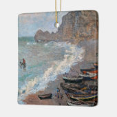 Claude Monet - Het strand bij Etretat Keramisch Ornament (Links)