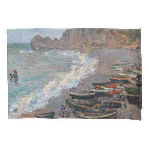 Claude Monet - Het strand bij Etretat Kussensloop