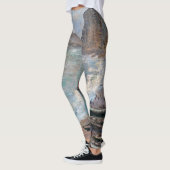 Claude Monet - Het strand bij Etretat Leggings (Links)