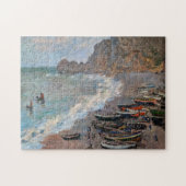 Claude Monet - Het strand bij Etretat Legpuzzel (Horizontaal)