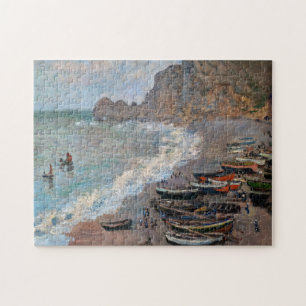 Claude Monet - Het strand bij Etretat Legpuzzel