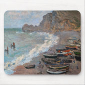 Claude Monet - Het strand bij Etretat Muismat (Voorkant)