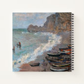 Claude Monet - Het strand bij Etretat Notitieboek (Achterkant)