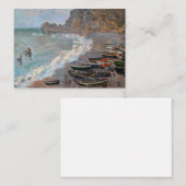 Claude Monet - Het strand bij Etretat Notitiekaartje (Voorkant / Achterkant)