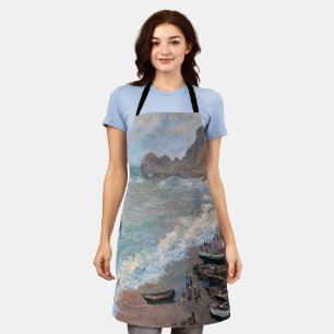 Claude Monet - Het strand bij Etretat Schort