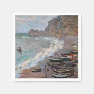 Claude Monet - Het strand bij Etretat Servet