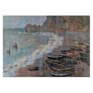 Claude Monet - Het strand bij Etretat Snijplank