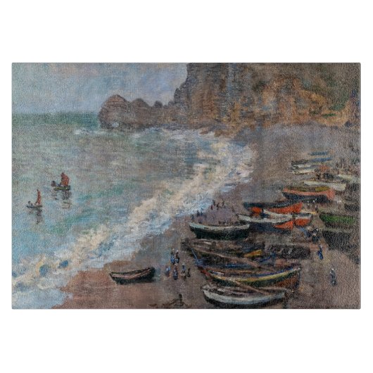 Claude Monet - Het strand bij Etretat Snijplank (Voorkant)