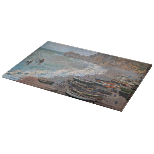 Claude Monet - Het strand bij Etretat Snijplank (Hoek)
