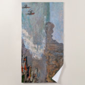 Claude Monet - Het strand bij Etretat Strandlaken (Voorkant)