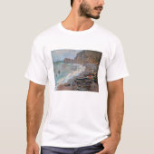 Claude Monet - Het strand bij Etretat T-shirt (Voorkant)