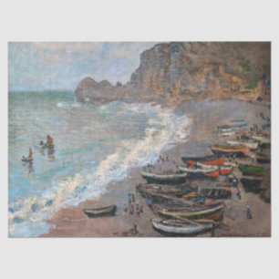 Claude Monet - Het strand bij Etretat Tissuepapier