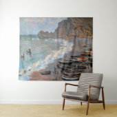 Claude Monet - Het strand bij Etretat Wandkleed (In Situ (horizontaal))