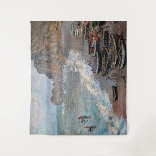 Claude Monet - Het strand bij Etretat Wandkleed (Voorkant)