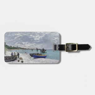 Claude Monet Het strand bij Sainte-Adresse Bagagelabel