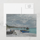 Claude Monet - Het strand bij Sainte-Adresse Briefkaart (Voorkant / Achterkant)