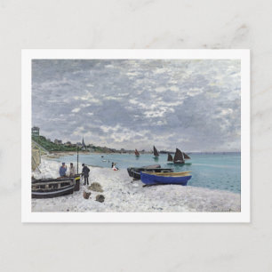 Claude Monet   Het strand bij Sainte-Adresse Briefkaart