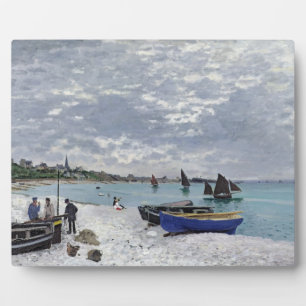 Claude Monet   Het strand bij Sainte-Adresse Fotoplaat