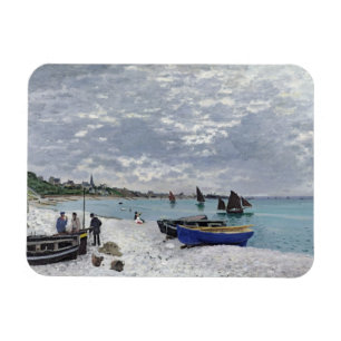 Claude Monet   Het strand bij Sainte-Adresse Magneet