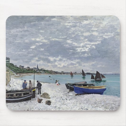 Claude Monet | Het strand bij Sainte-Adresse Muismat (Voorkant)