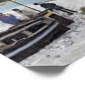 Claude Monet | Het strand bij Sainte-Adresse Poster (Hoek)