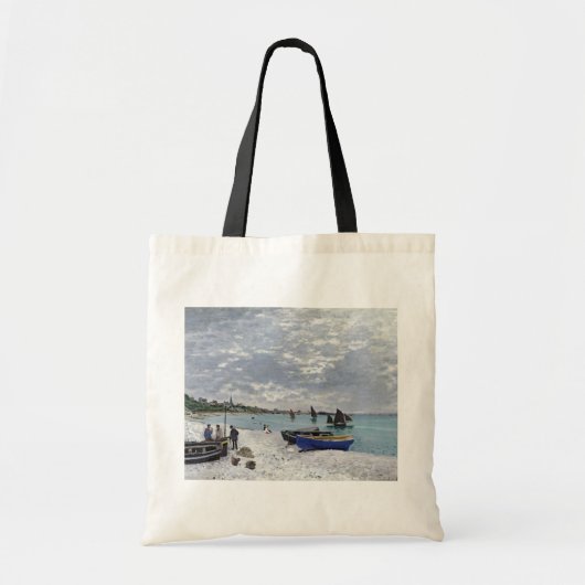 Claude Monet | Het strand bij Sainte-Adresse Tote Bag (Voorkant)