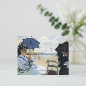 Claude Monet - Het strand bij Trouville, Briefkaart (Staand voorkant)