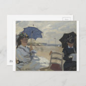 Claude Monet - Het strand bij Trouville Painting Briefkaart (Voorkant / Achterkant)