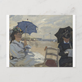 Claude Monet - Het strand bij Trouville Painting Briefkaart