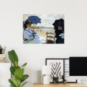 Claude Monet - Het strand bij Trouville, Poster (Thuiskantoor)