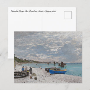 Claude Monet Het strand van Sainte-Adresse 1867 Briefkaart