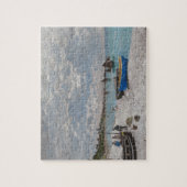 Claude Monet Het strand van Sainte-Adresse 1867 Legpuzzel (Verticaal)