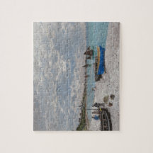 Claude Monet Het strand van Sainte-Adresse 1867