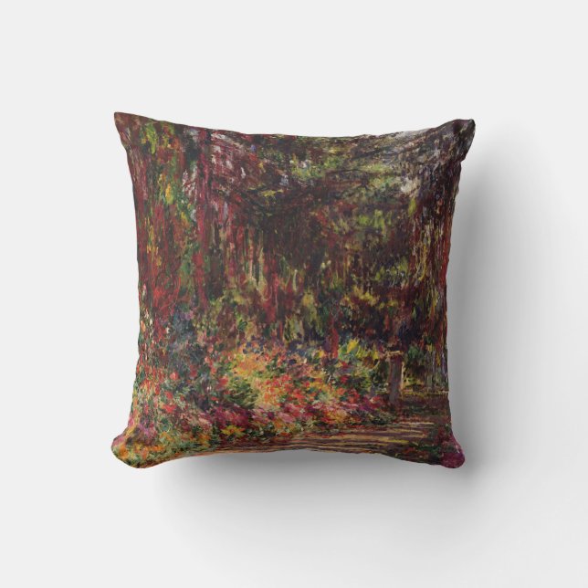 Claude Monet | Het tuinpad in Giverny Kussen (Voorkant)