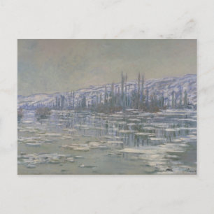 Claude Monet - Het uiteenvallen van het ijs Briefkaart