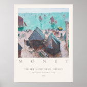 Claude Monet Het vertrek van de boten, Étretat Poster (Voorkant)