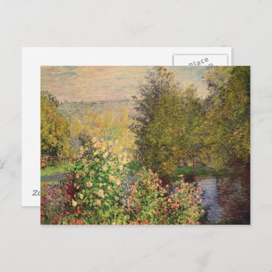 Claude Monet | Hoek van de tuin in Montgeron Briefkaart (Voorkant / Achterkant)