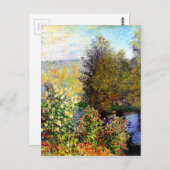 Claude Monet, hoek van de tuin in Montgeron Briefkaart (Voorkant / Achterkant)