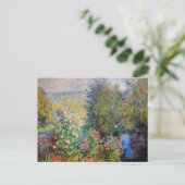 Claude Monet - Hoek van de tuin in Montgeron Briefkaart (Staand voorkant)