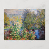 Claude Monet - Hoek van de tuin in Montgeron Briefkaart (Voorkant)