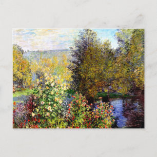 Claude Monet, hoek van de tuin in Montgeron Briefkaart