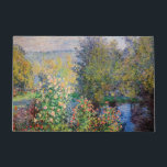 Claude Monet - Hoek van de tuin in Montgeron Deurmat<br><div class="desc">Hoek van de tuin in Montgeron / Coin de jardin a Montgeron - Claude Monet,  Oil on Canvas,  1876</div>