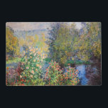 Claude Monet - Hoek van de tuin in Montgeron Gelamineerde Placemat<br><div class="desc">Hoek van de tuin in Montgeron / Coin de jardin a Montgeron - Claude Monet,  Oil on Canvas,  1876</div>