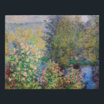 Claude Monet - Hoek van de tuin in Montgeron Imitatie Canvas Print<br><div class="desc">Hoek van de tuin in Montgeron / Coin de jardin a Montgeron - Claude Monet,  Oil on Canvas,  1876</div>